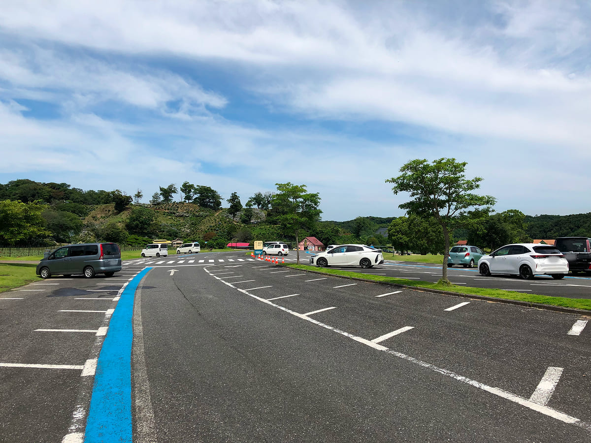 東京ドイツ村 園内の駐車場