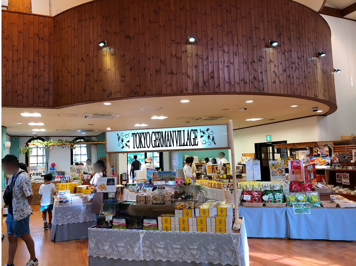 東京ドイツ村 マーケットエリアのお土産コーナー