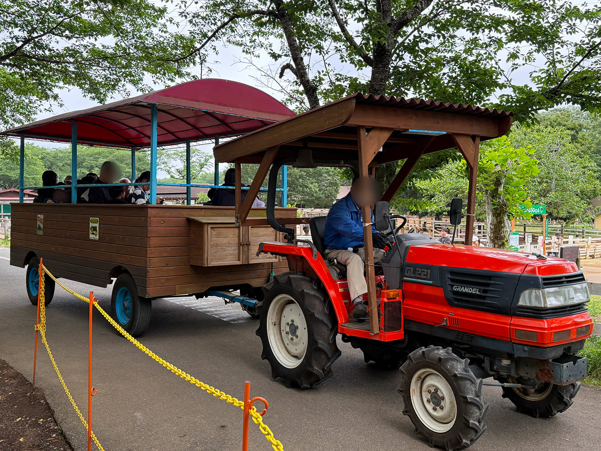 成田ゆめ牧場 トラクター遊覧