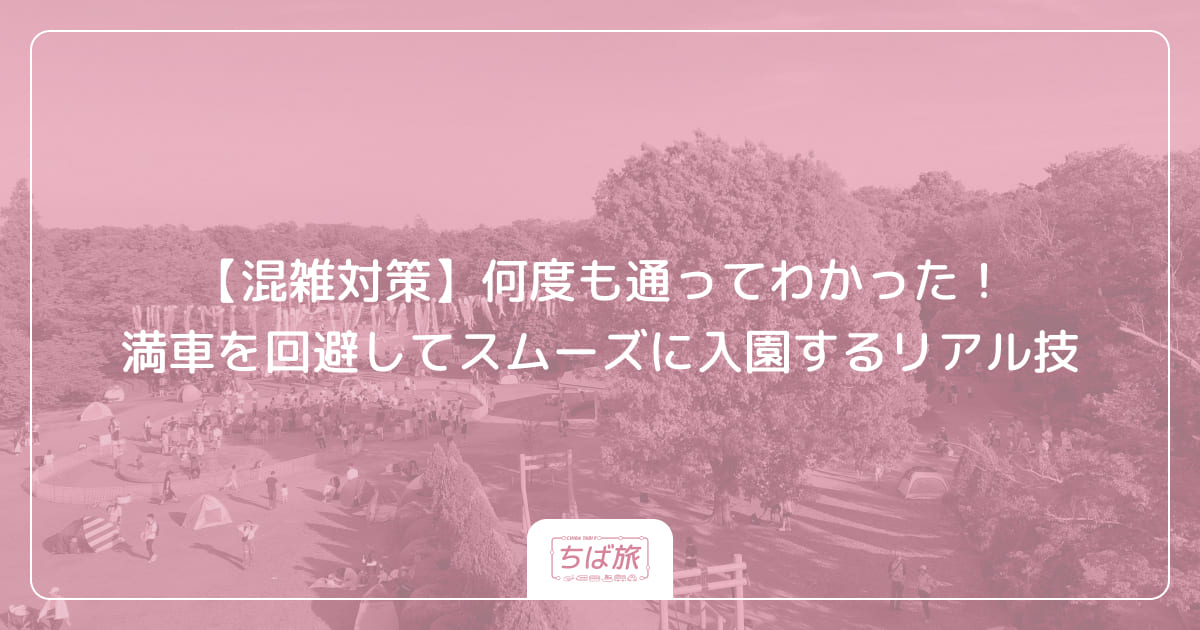 【混雑対策】何度も通ってわかった！満車を回避してスムーズに入園するリアル技