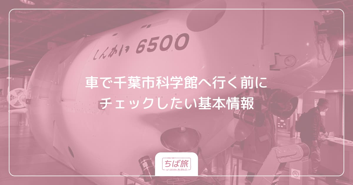 車で千葉市科学館へ行く前にチェックしたい基本情報