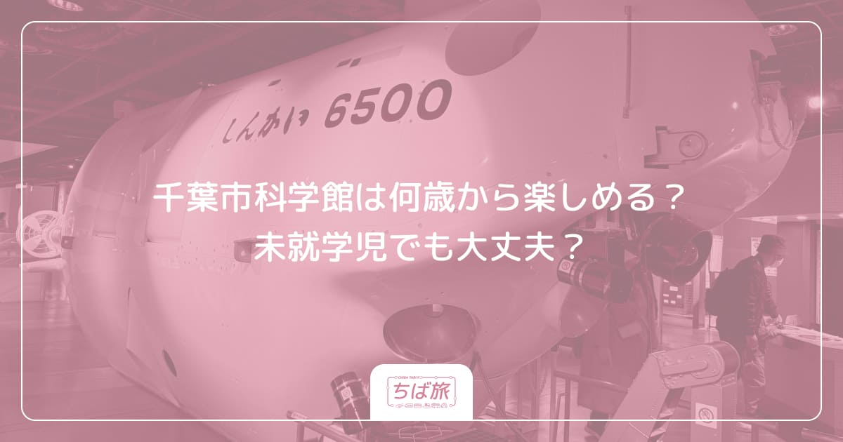 千葉市科学館は何歳から楽しめる？未就学児でも大丈夫？