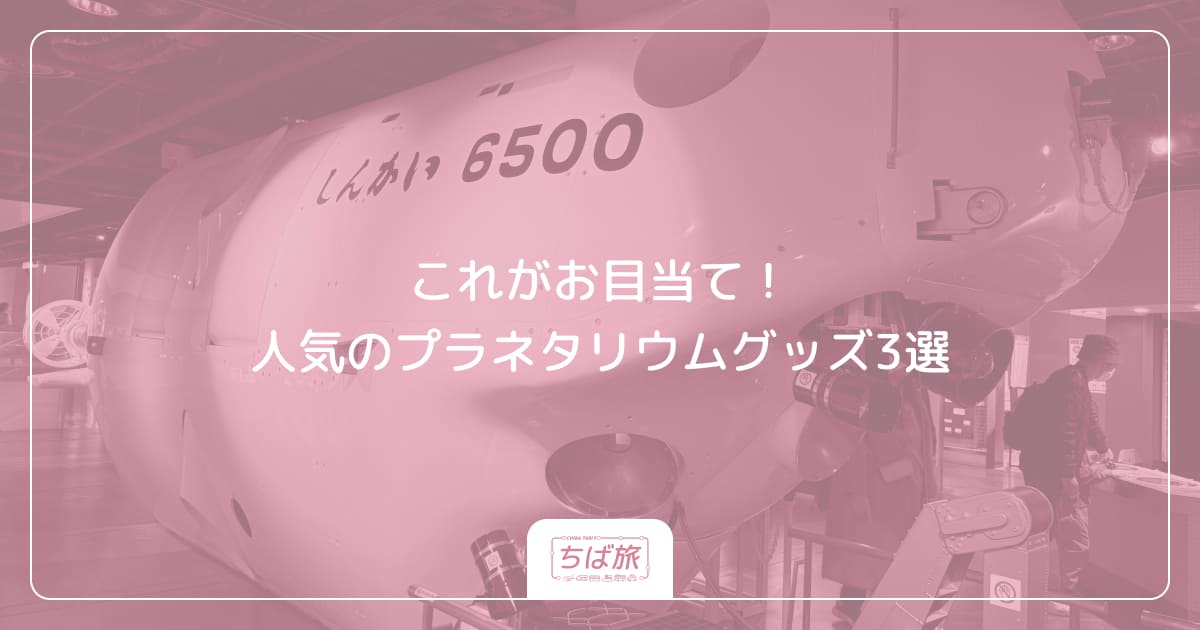 これがお目当て！人気のプラネタリウムグッズ3選