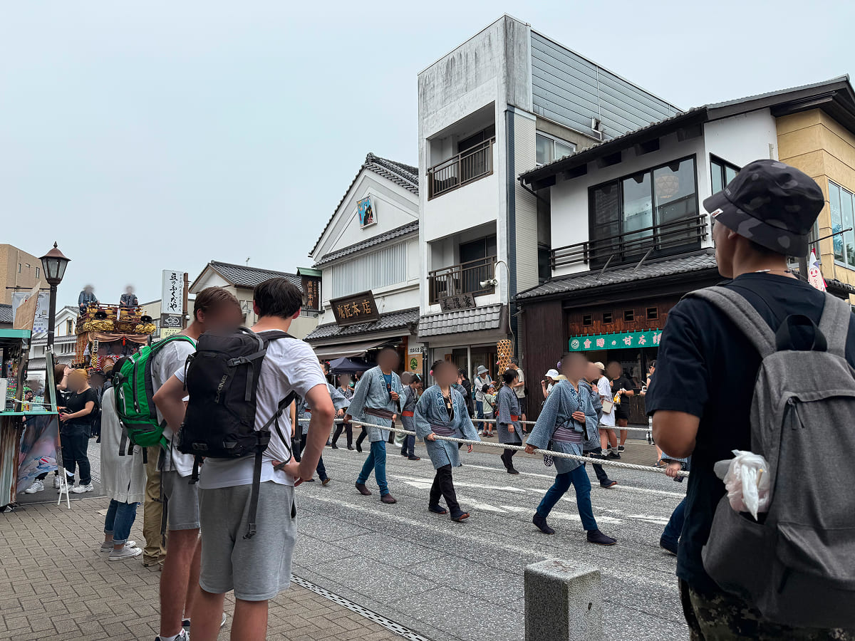成田祇園祭 表参道を練り歩く山車・屋台