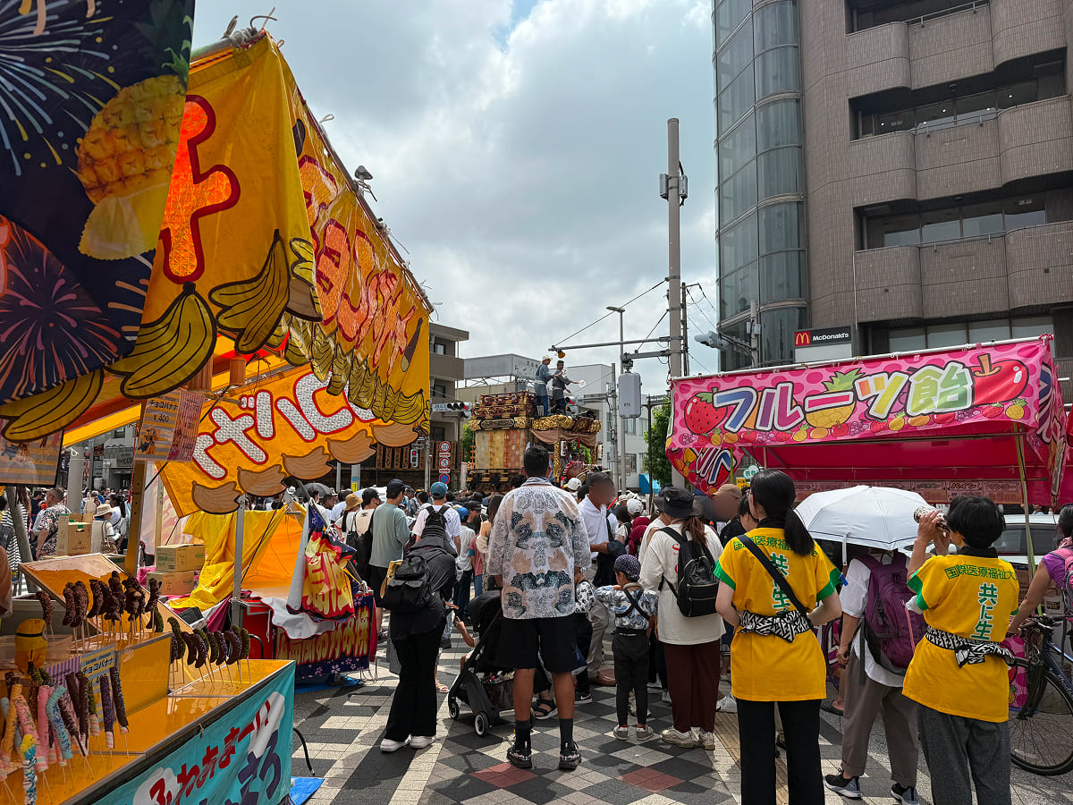 成田祇園祭 成田駅前 屋台(出店)