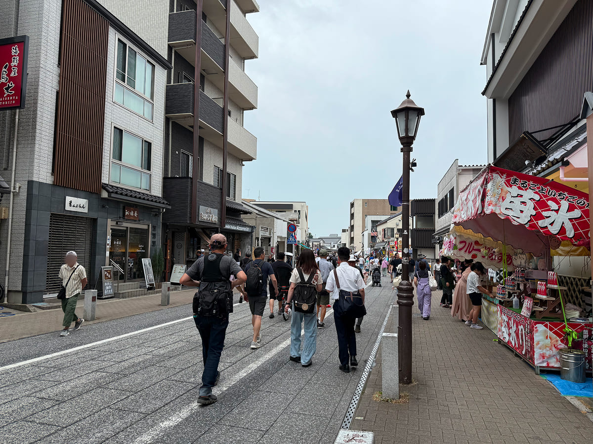 成田祇園祭 表参道入口付近