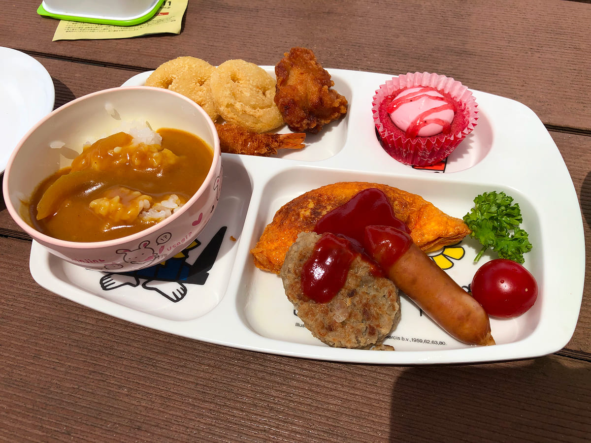 東京ドイツ村 レストラン「ブルスト」のキッズプレート