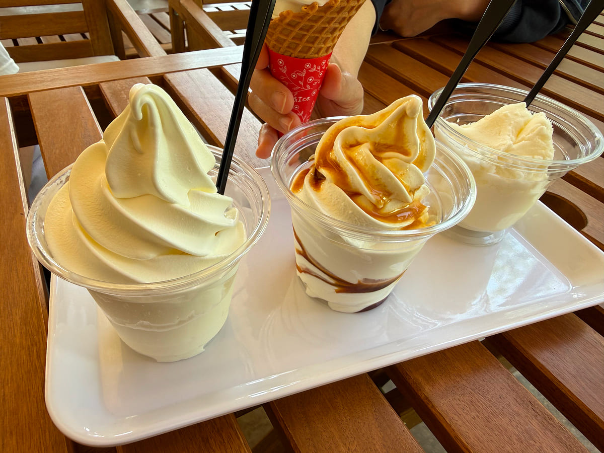 成田ゆめ牧場 ヨーグルト＆ミルクアイス＆ミルクジェラート