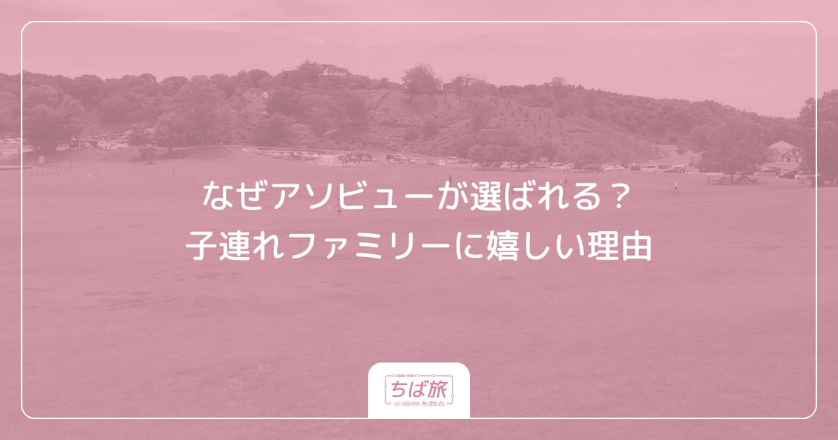 なぜアソビューが選ばれる?子連れファミリーに嬉しい理由