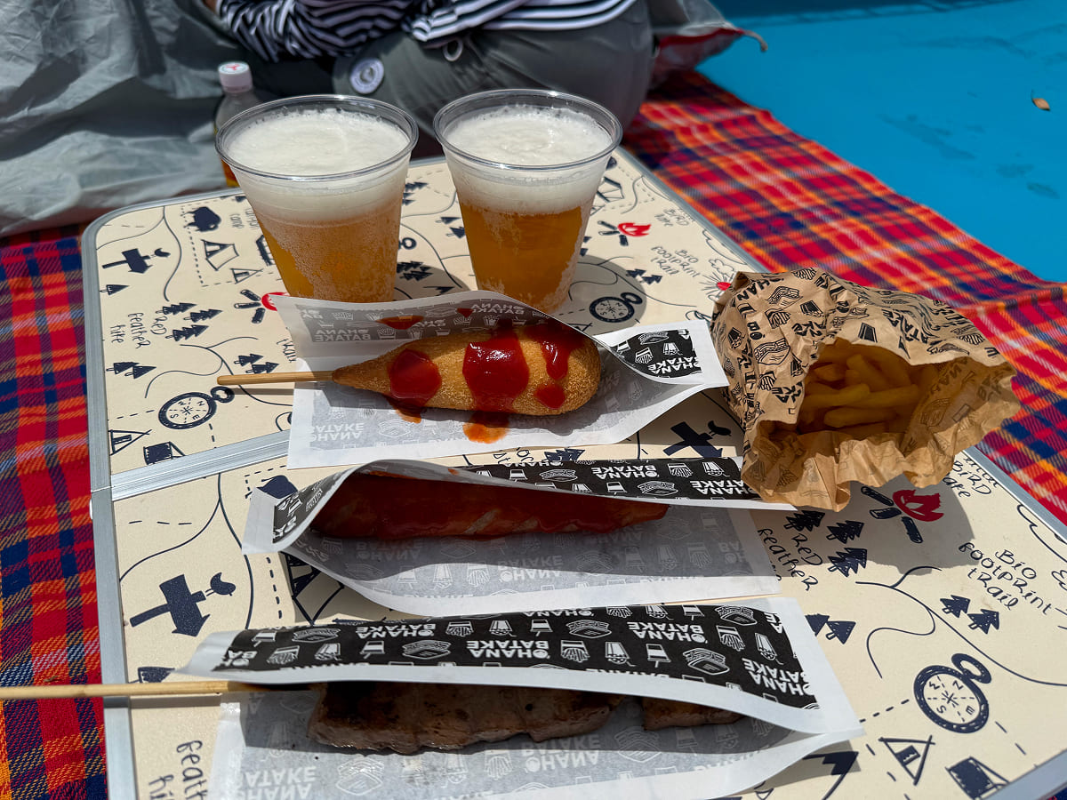 稲毛海浜公園プール 混雑避けて早めのランチ