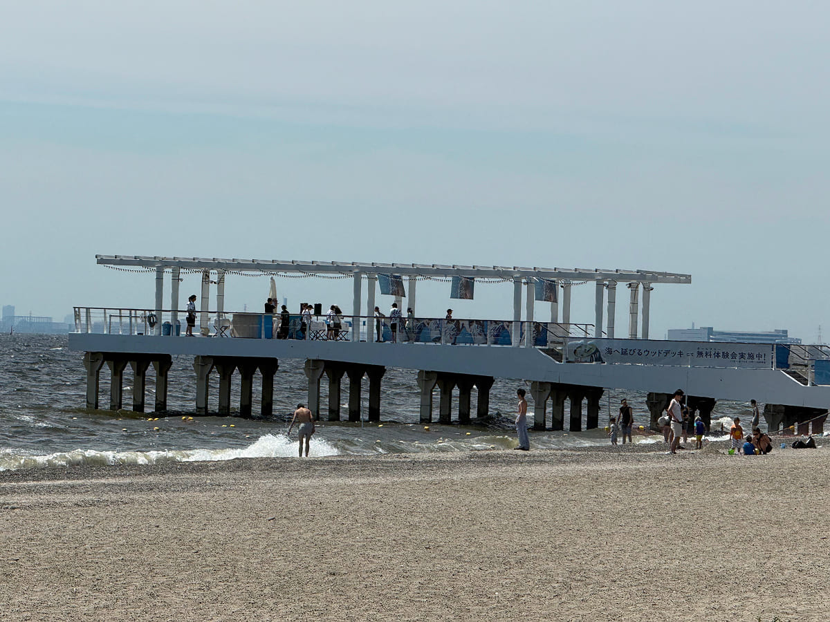 稲毛海浜公園 海へ伸びる桟橋