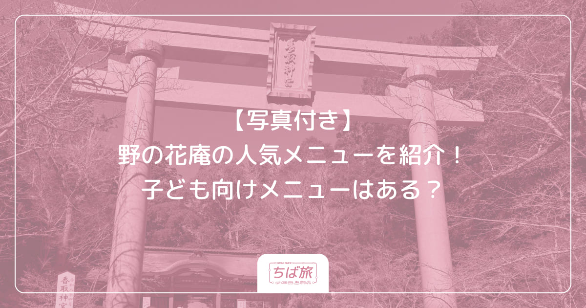 【写真付き】野の花庵の人気メニューを紹介！子ども向けメニューはある？