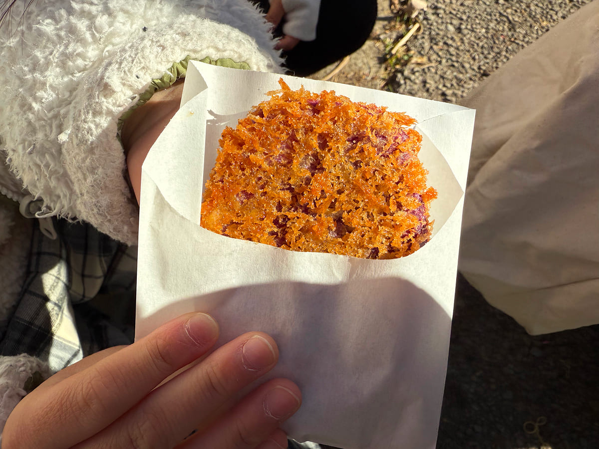 香取神宮 むらさき芋コロッケを食べ歩き