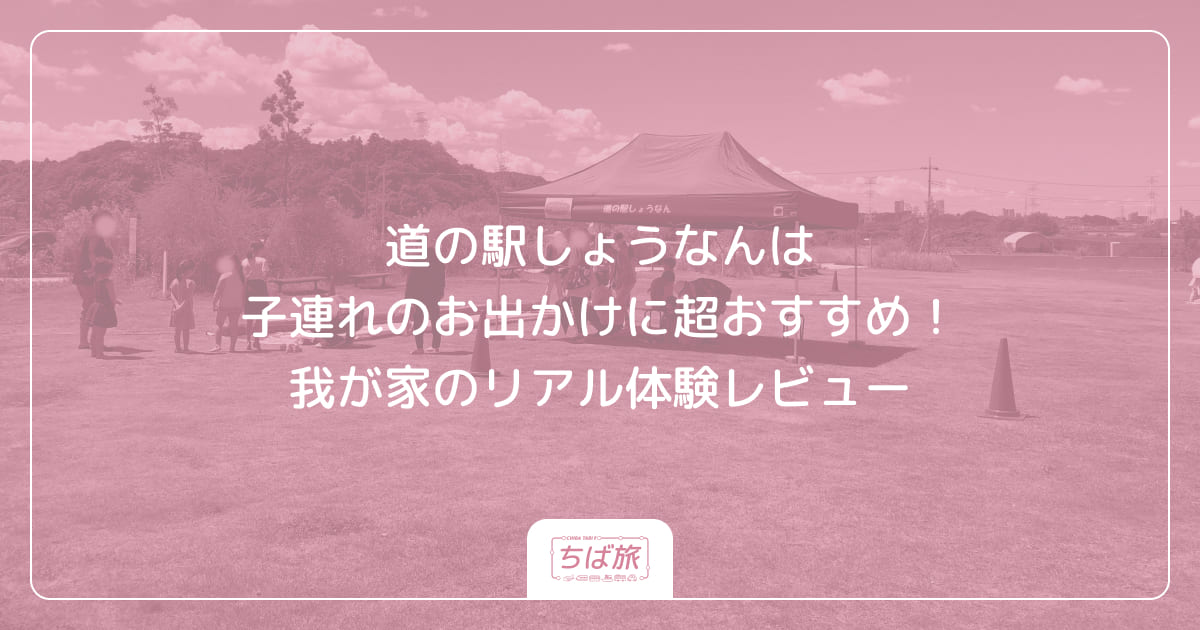 道の駅しょうなんは子連れのお出かけに超おすすめ！我が家のリアル体験レビュー