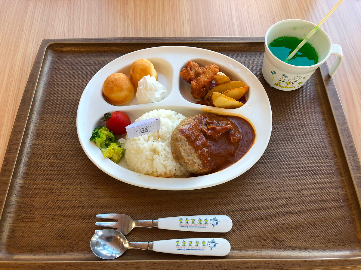 道の駅しょうなん ベジタリアン シャンティーのお子様ハンバーグランチ