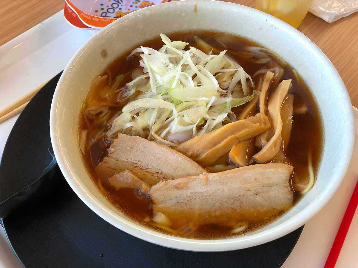 道の駅しょうなん ごちそう食堂の屋台の醤油ラーメン