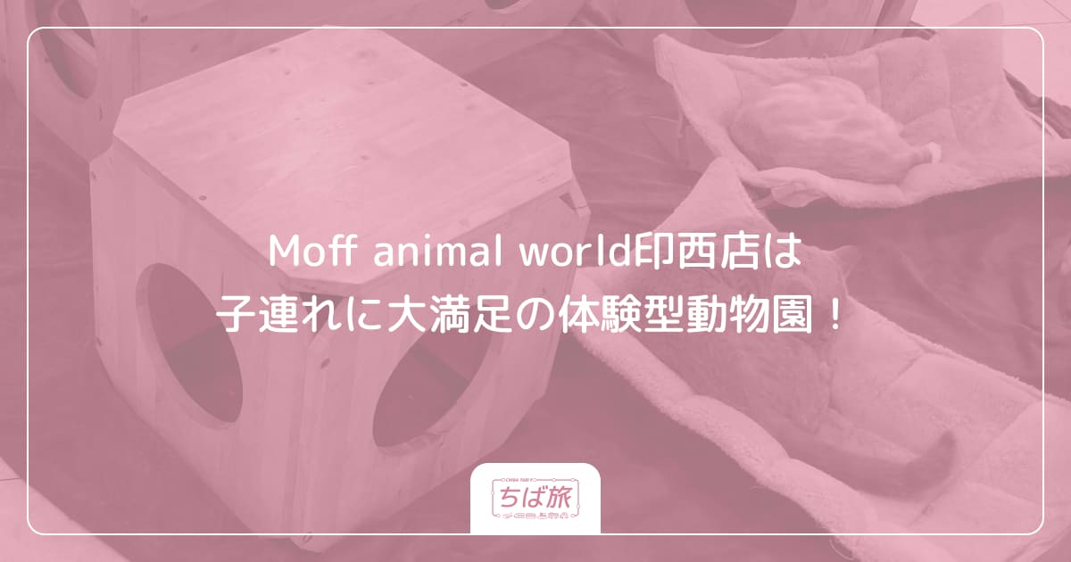 Moff animal world印西店は子連れに大満足の体験型動物園！