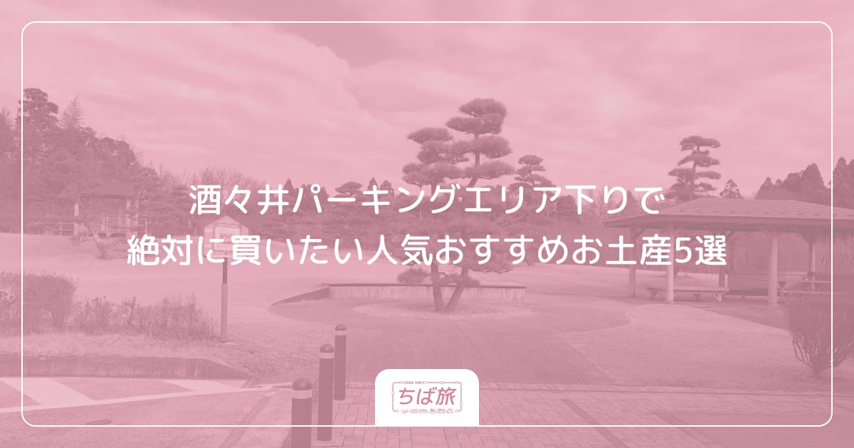 酒々井パーキングエリア下りで絶対に買いたい人気おすすめお土産5選