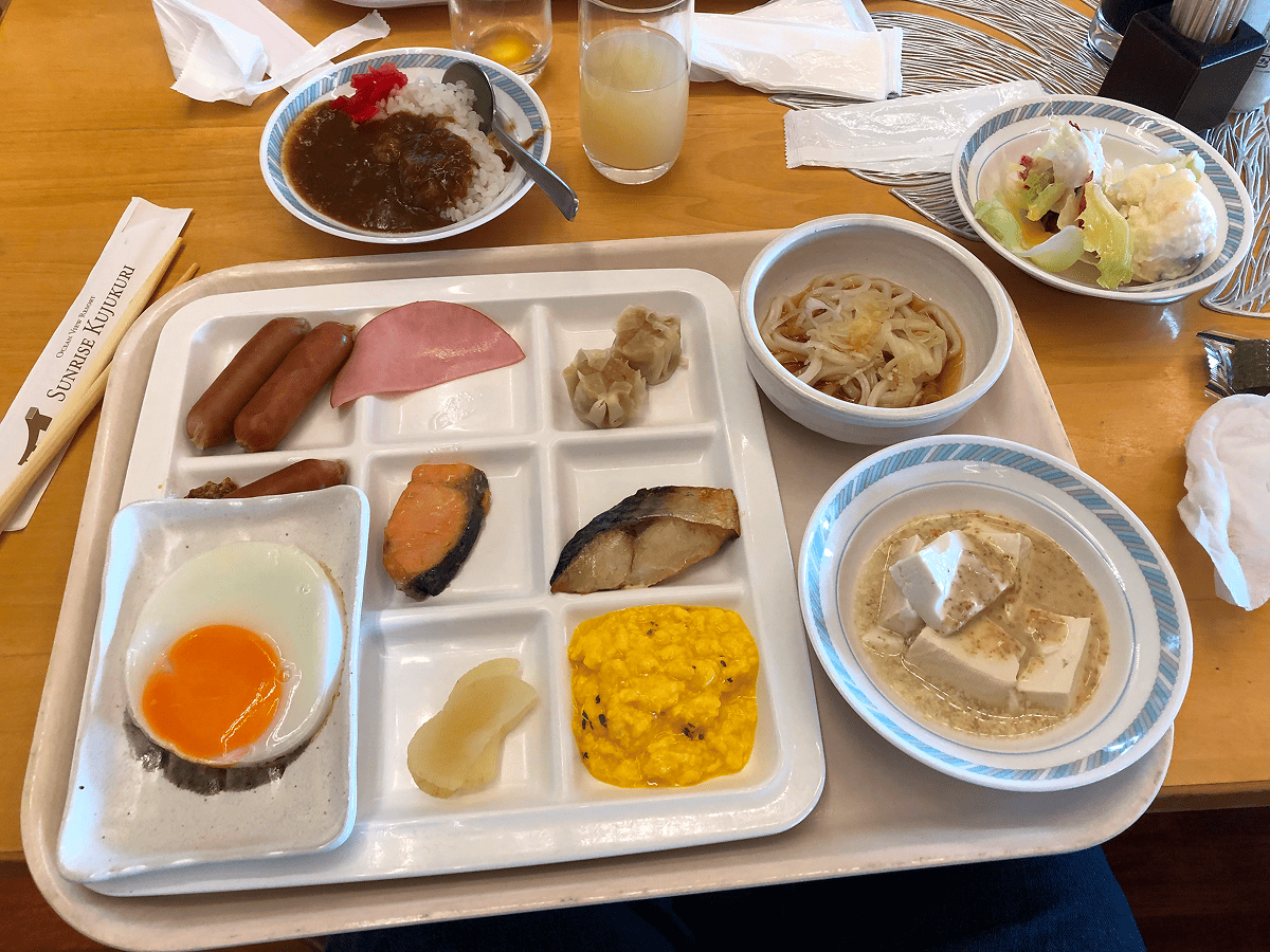 サンライズ九十九里 レストラン「はまゆう」の朝食バイキング