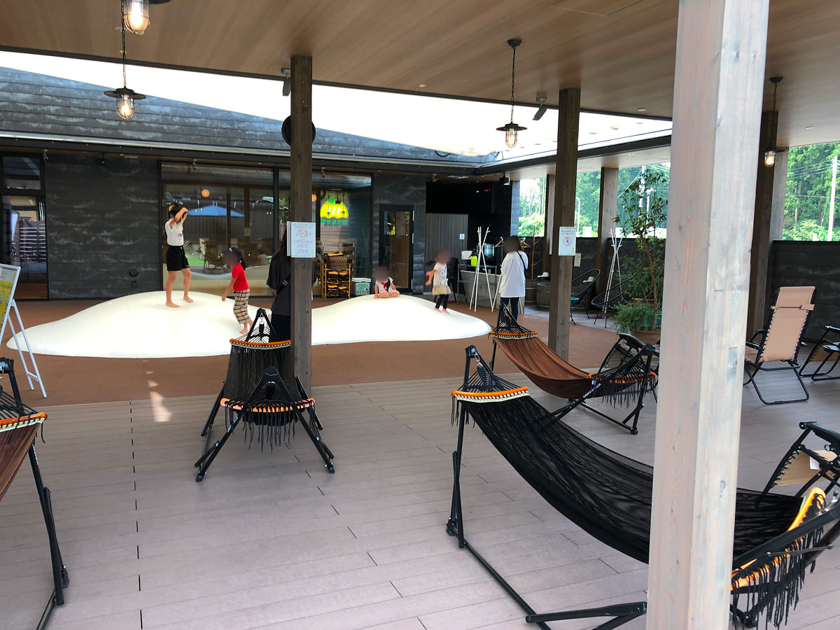 おふろcafé かりんの湯 サウナガーデンの遊び場