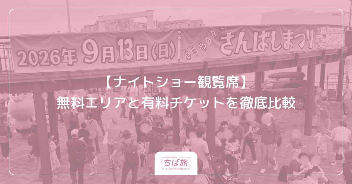 【ナイトショー観覧席】無料エリアと有料チケットを徹底比較