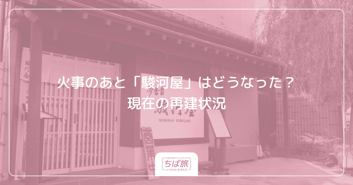 火事のあと「駿河屋」はどうなった？現在の再建状況