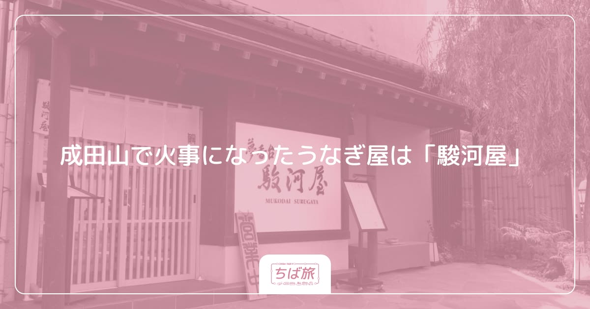成田山で火事になったうなぎ屋は「駿河屋」