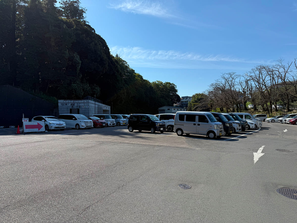 成田山新勝寺 弘恵会土屋駐車場の様子