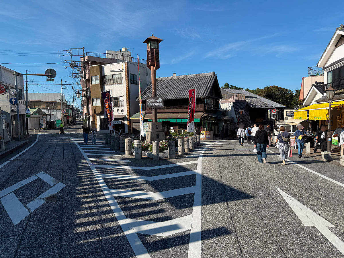 成田山参道 薬師堂前付近