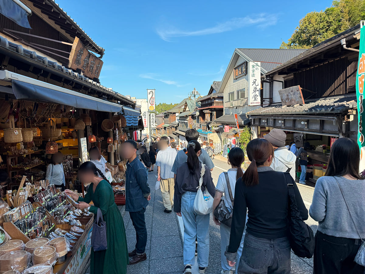 成田山新勝寺 参道にはお店がいっぱい